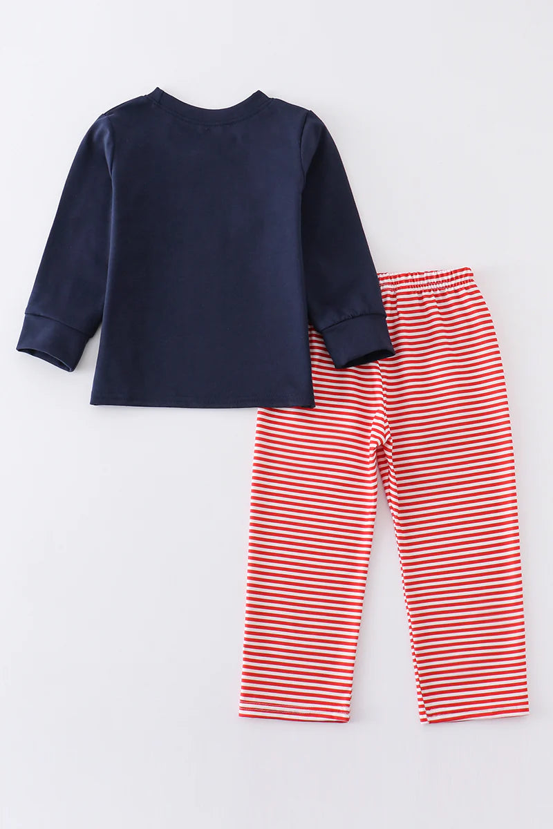 Navy Baseball Boy Set