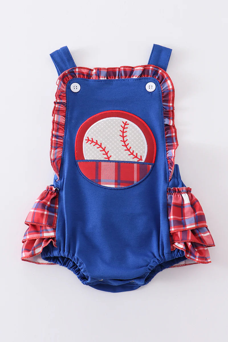 Blue Baseball Strap Girl Bubble