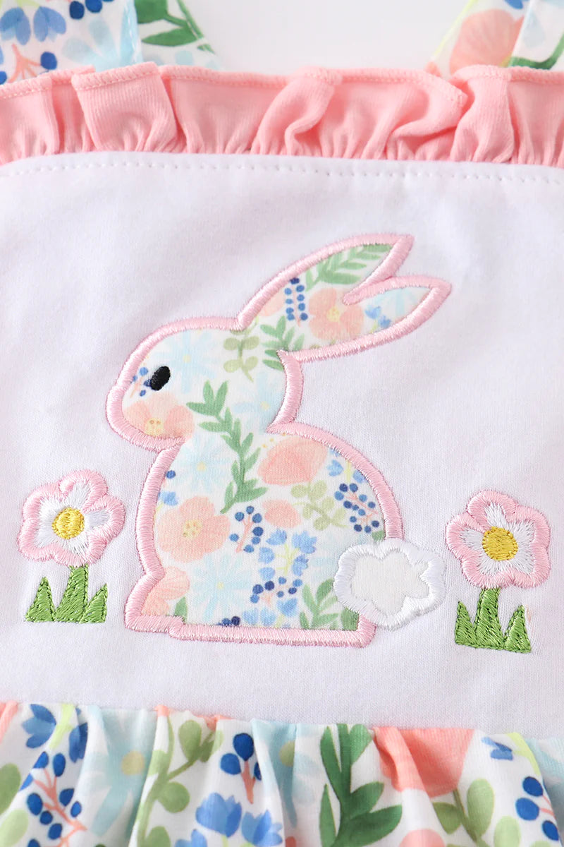 Floral Rabbit Girl Bubble